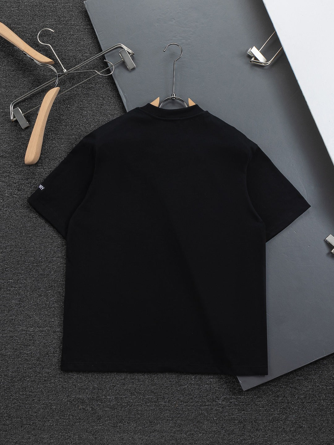 260113 New high-quality side-striped patchwork T-shirt