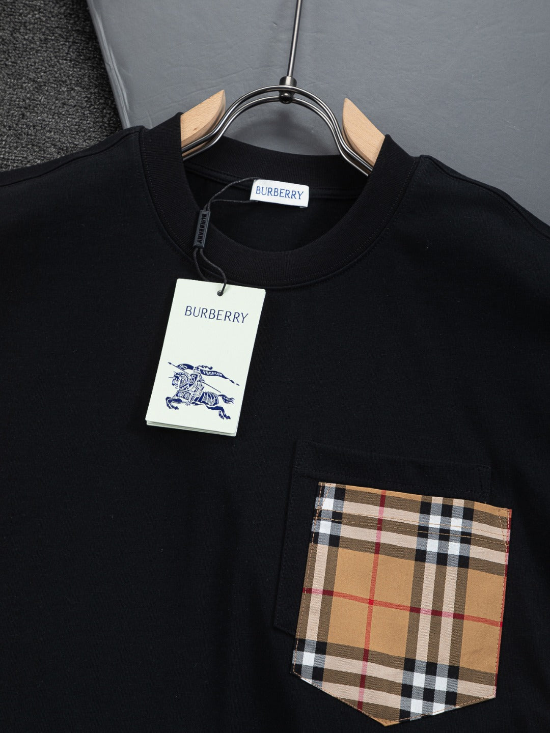 260113 New high-quality side-striped patchwork T-shirt