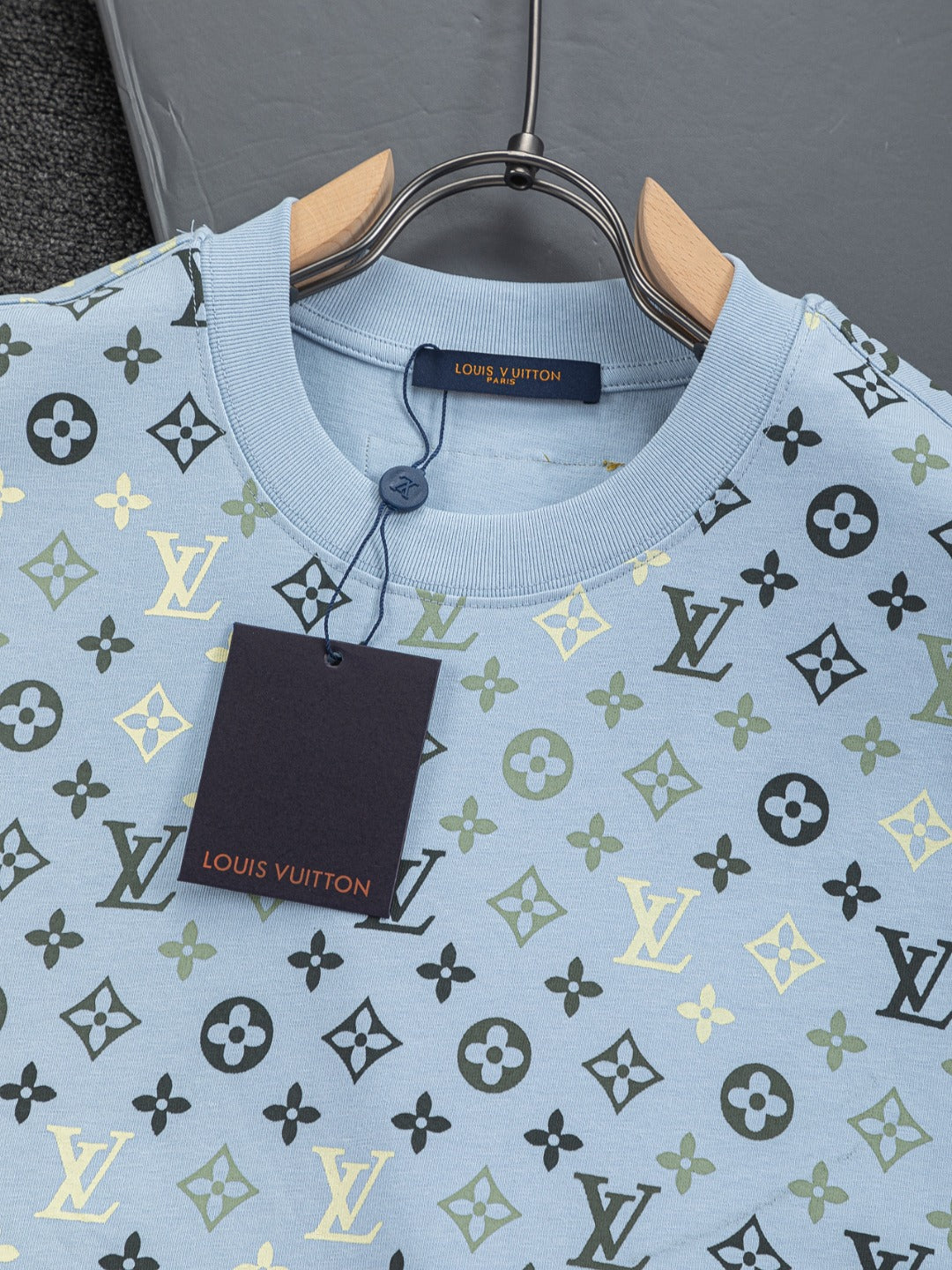 260113 New high-quality feature gradient printed T-shirt