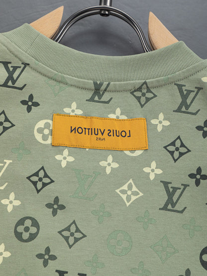 260113 New high-quality feature gradient printed T-shirt