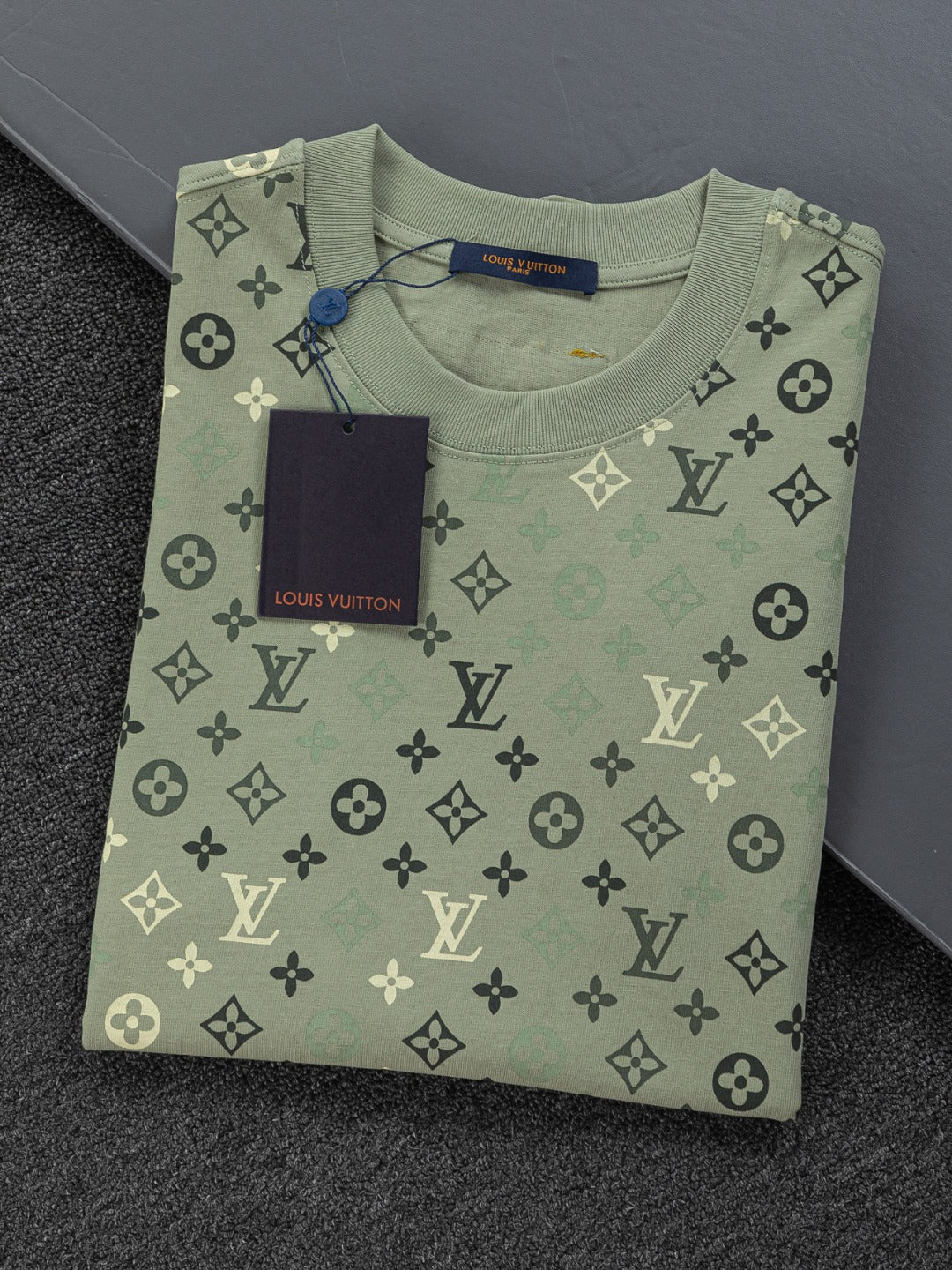 260113 New high-quality feature gradient printed T-shirt