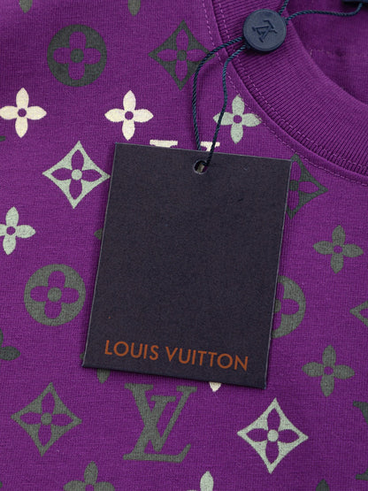 260113 New high-quality feature gradient printed T-shirt