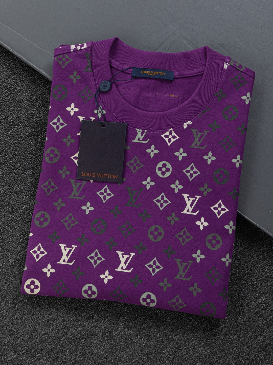 260113 New high-quality feature gradient printed T-shirt