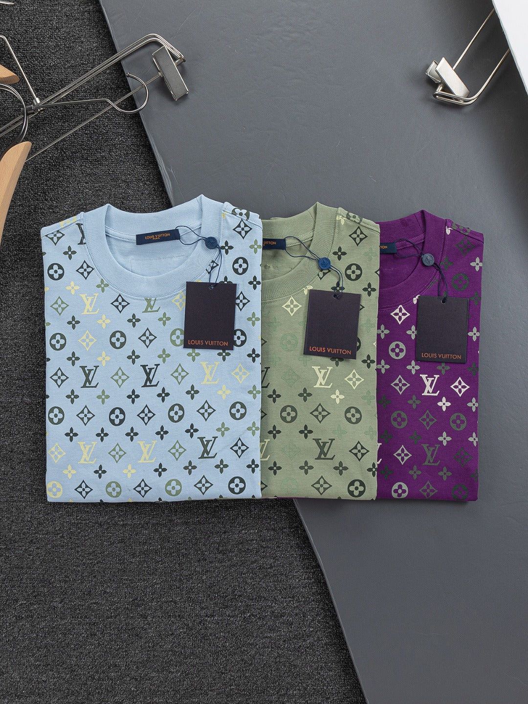 260113 New high-quality feature gradient printed T-shirt