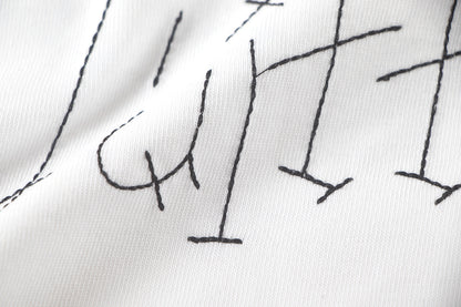 260113 New high-quality embroidered connected T-shirt