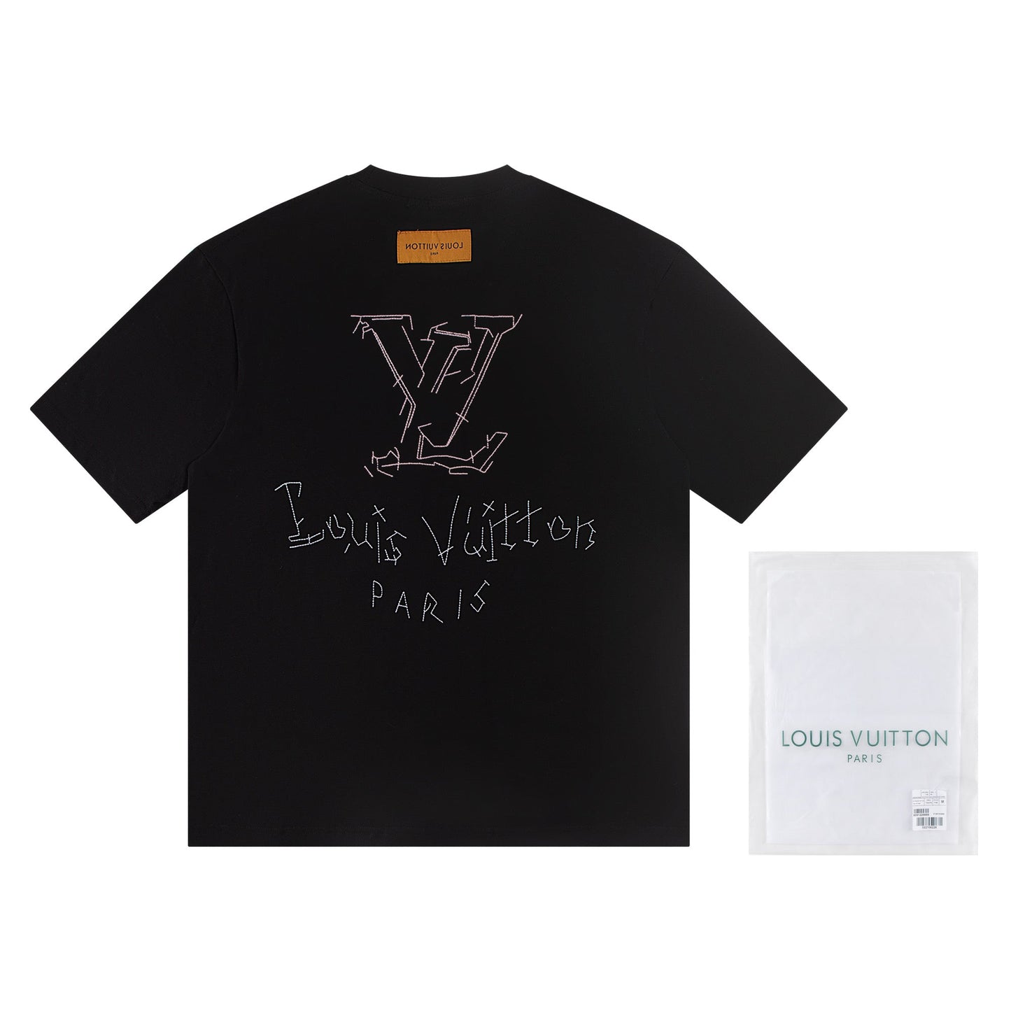 260113 New high-quality embroidered connected T-shirt