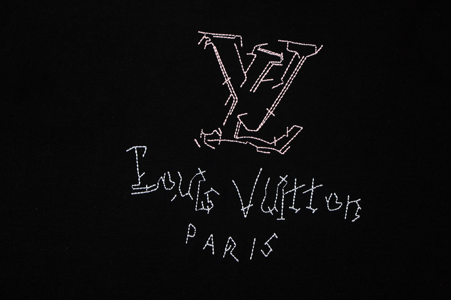 260113 New high-quality embroidered connected T-shirt