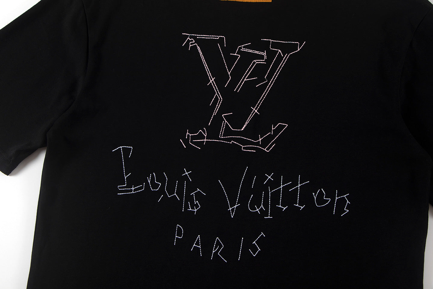 260113 New high-quality embroidered connected T-shirt