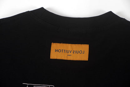 260113 New high-quality embroidered connected T-shirt