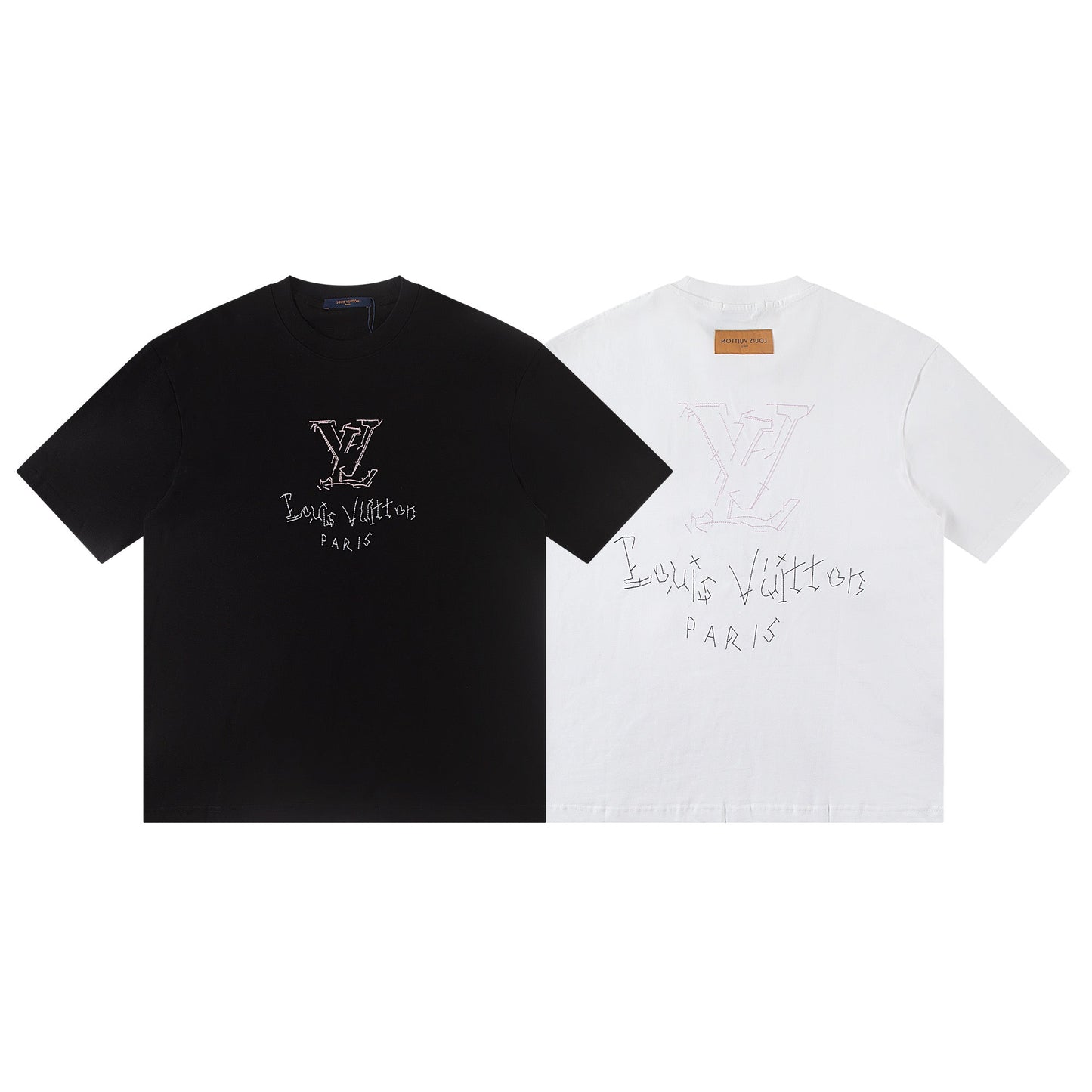 260113 New high-quality embroidered connected T-shirt