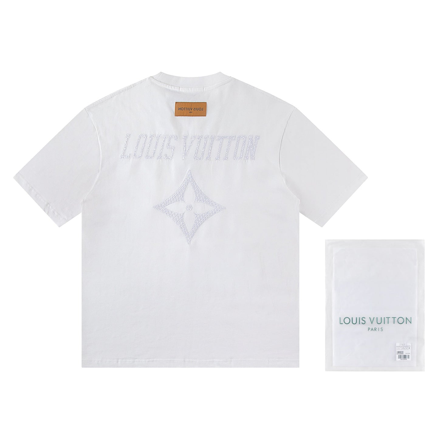 260113 New high-quality solid-color embroidered T-shirt