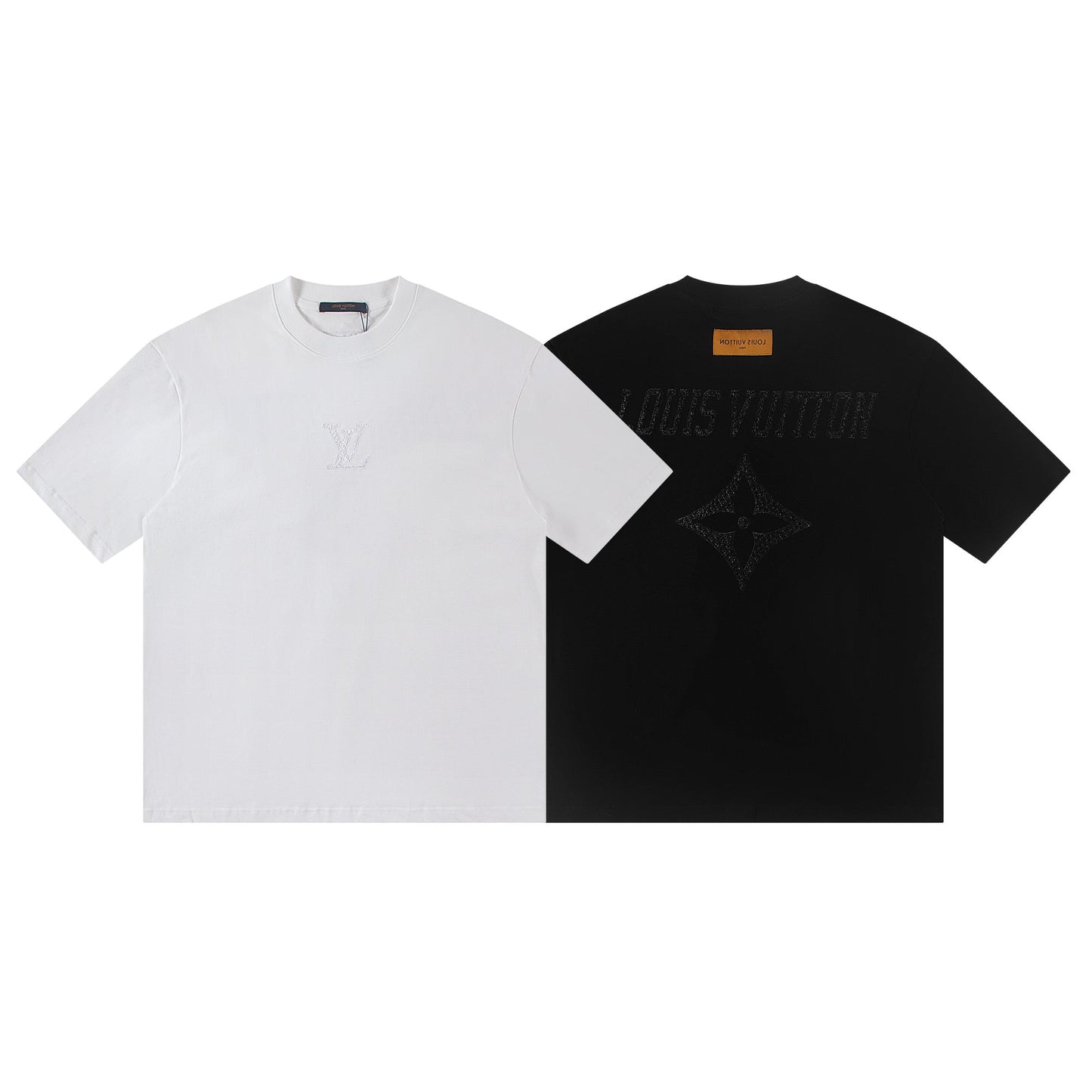 260113 New high-quality solid-color embroidered T-shirt