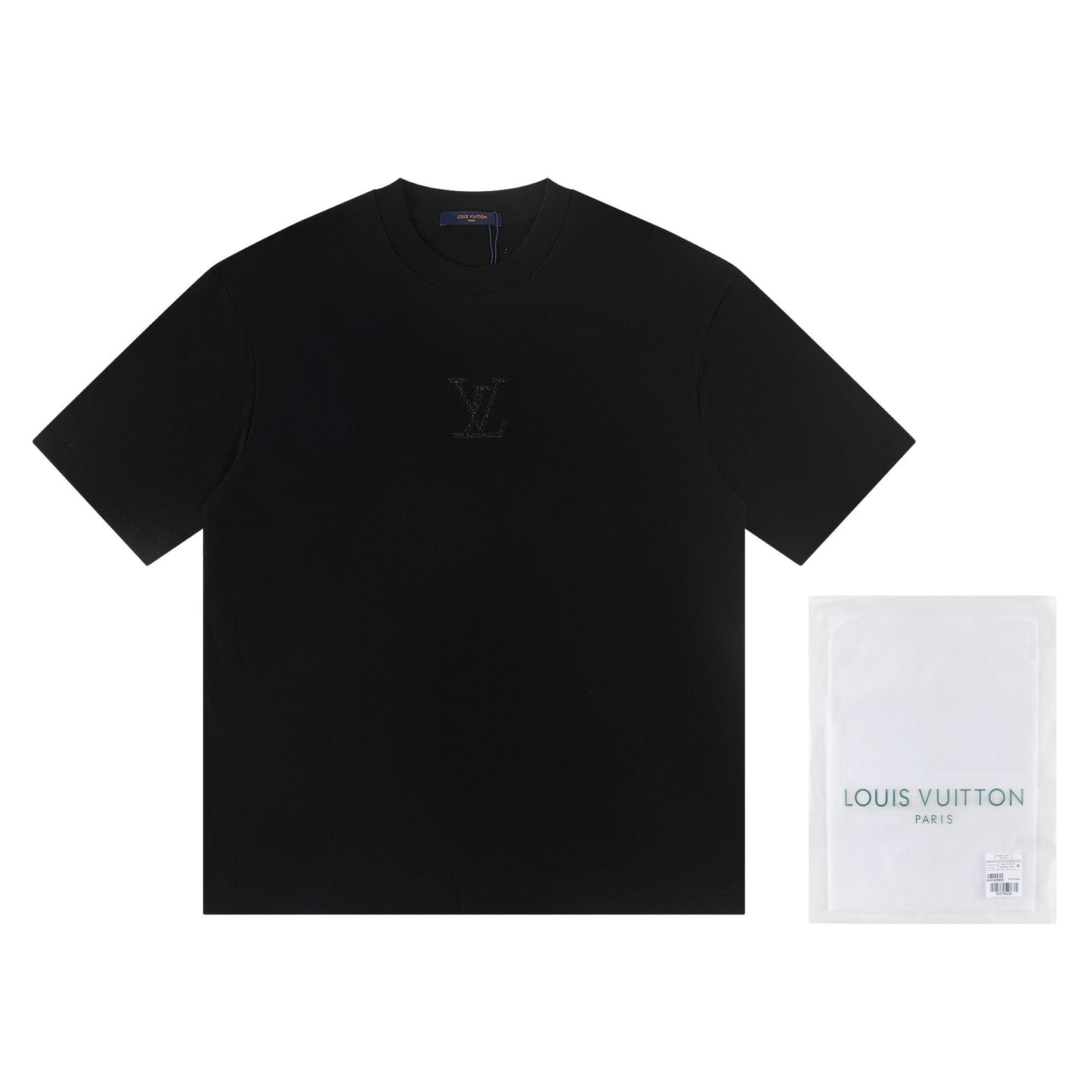 260113 New high-quality solid-color embroidered T-shirt
