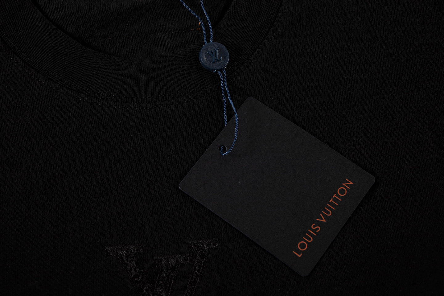260113 New high-quality solid-color embroidered T-shirt