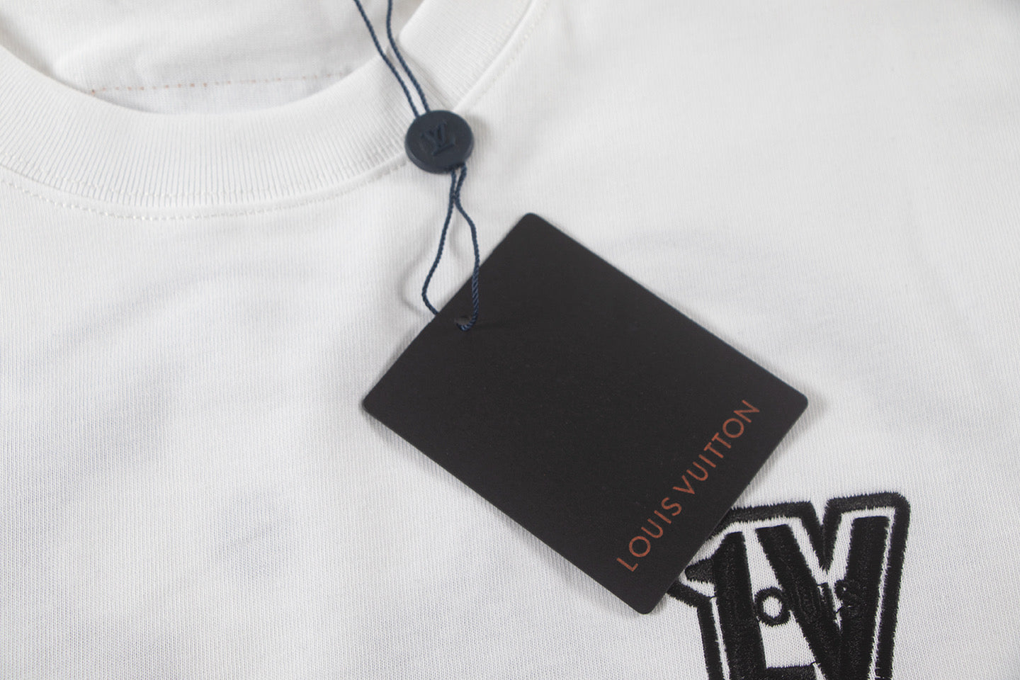 260113 New high-quality color-block embroidered T-shirt