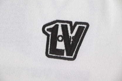 260113 New high-quality color-block embroidered T-shirt