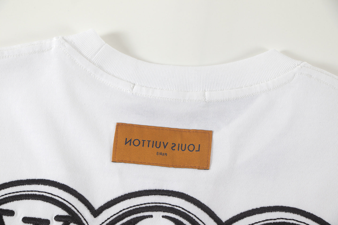 260113 New high-quality color-block embroidered T-shirt
