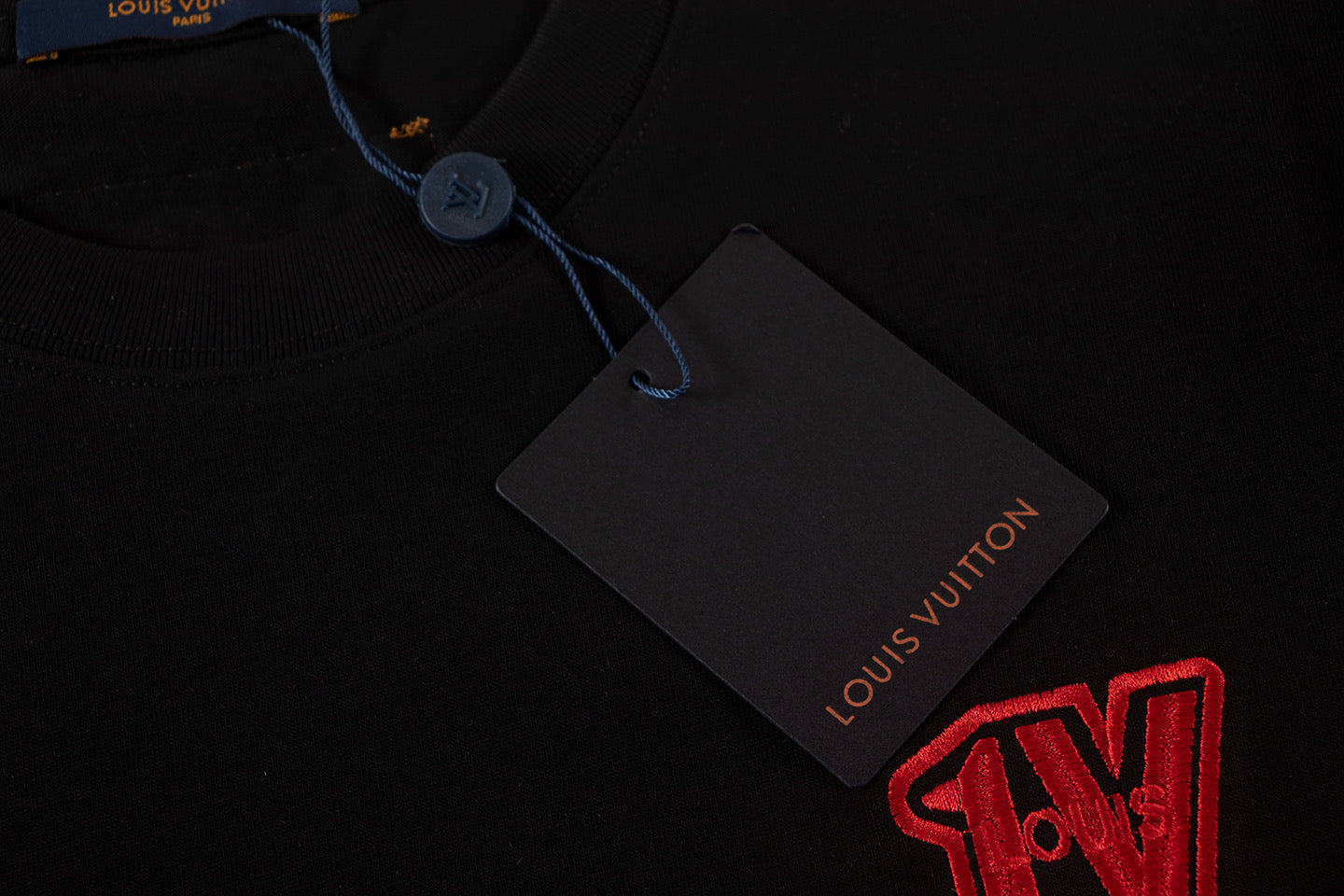 260113 New high-quality color-block embroidered T-shirt