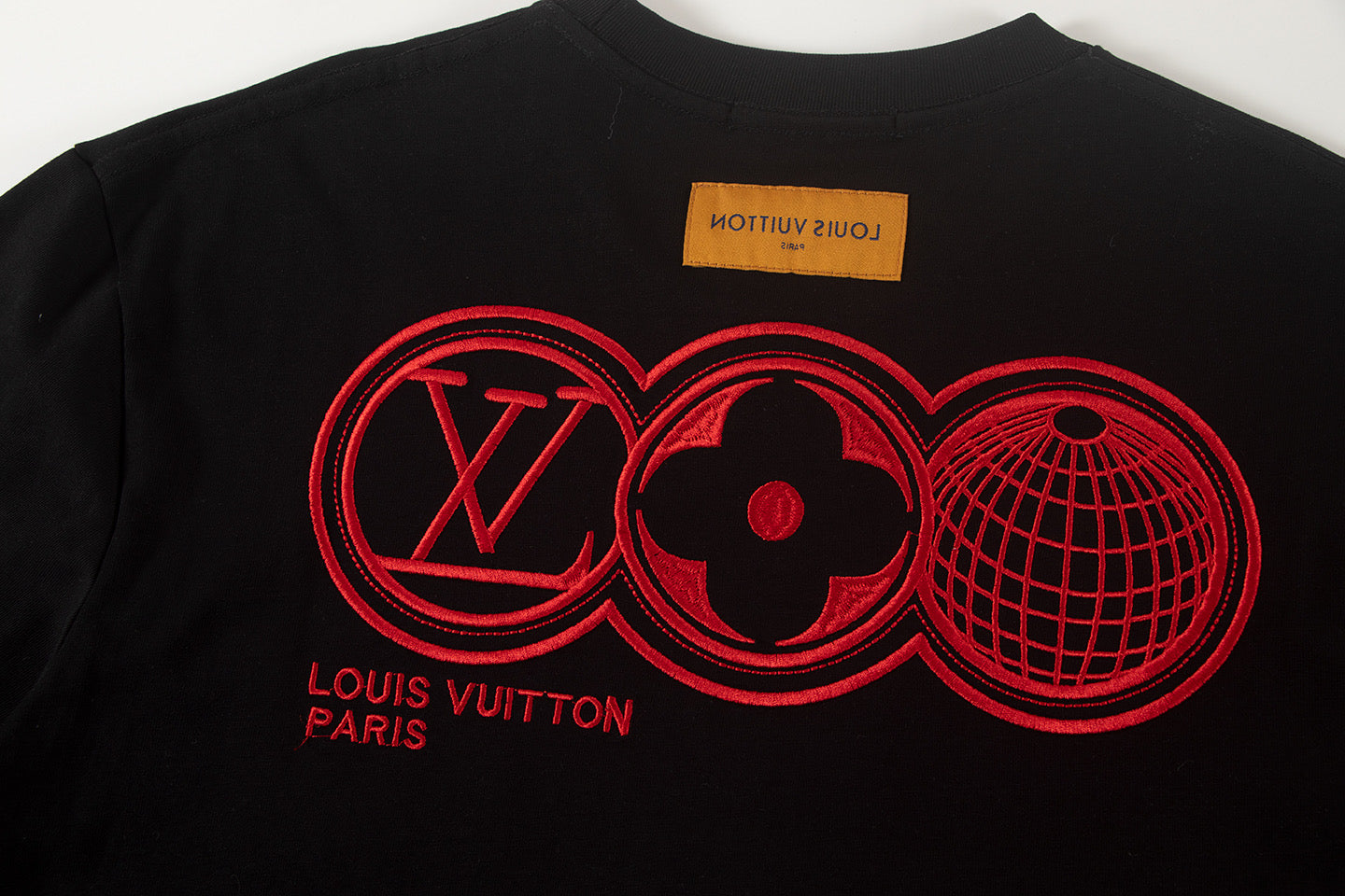 260113 New high-quality color-block embroidered T-shirt