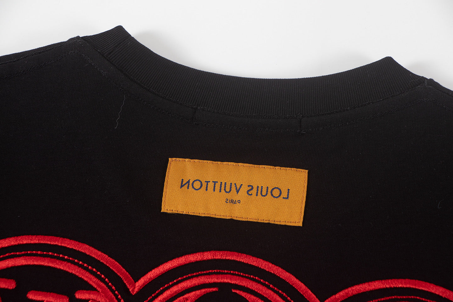 260113 New high-quality color-block embroidered T-shirt