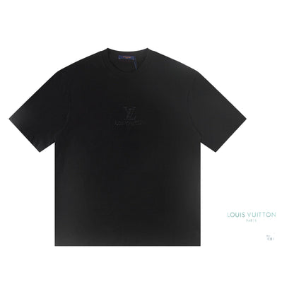 260113 New high-quality matching-color patch embroidery T-shirt