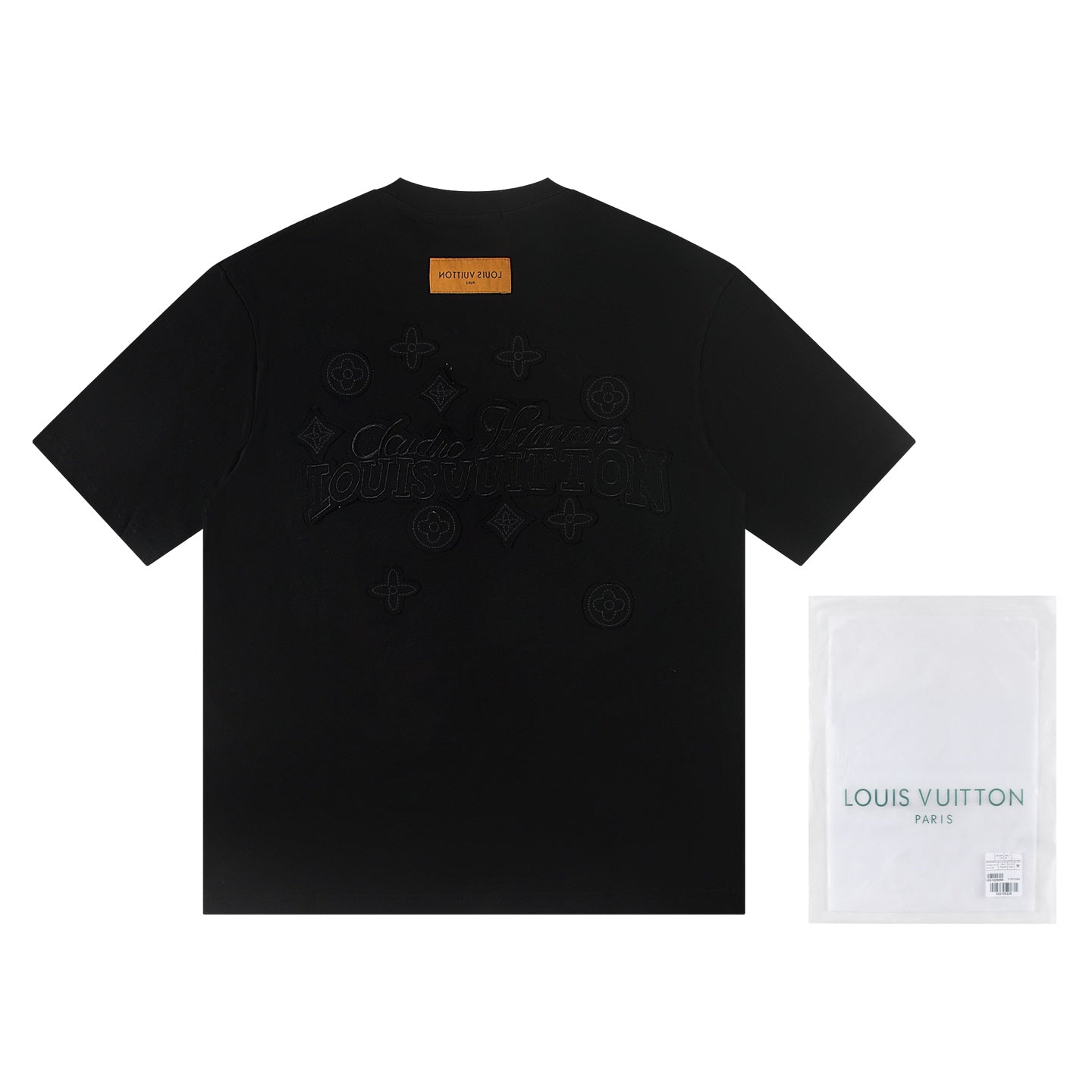 260113 New high-quality matching-color patch embroidery T-shirt