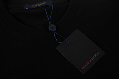 260113 New high-quality matching-color patch embroidery T-shirt