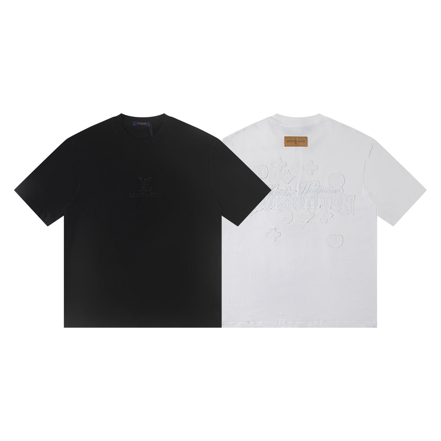 260113 New high-quality matching-color patch embroidery T-shirt