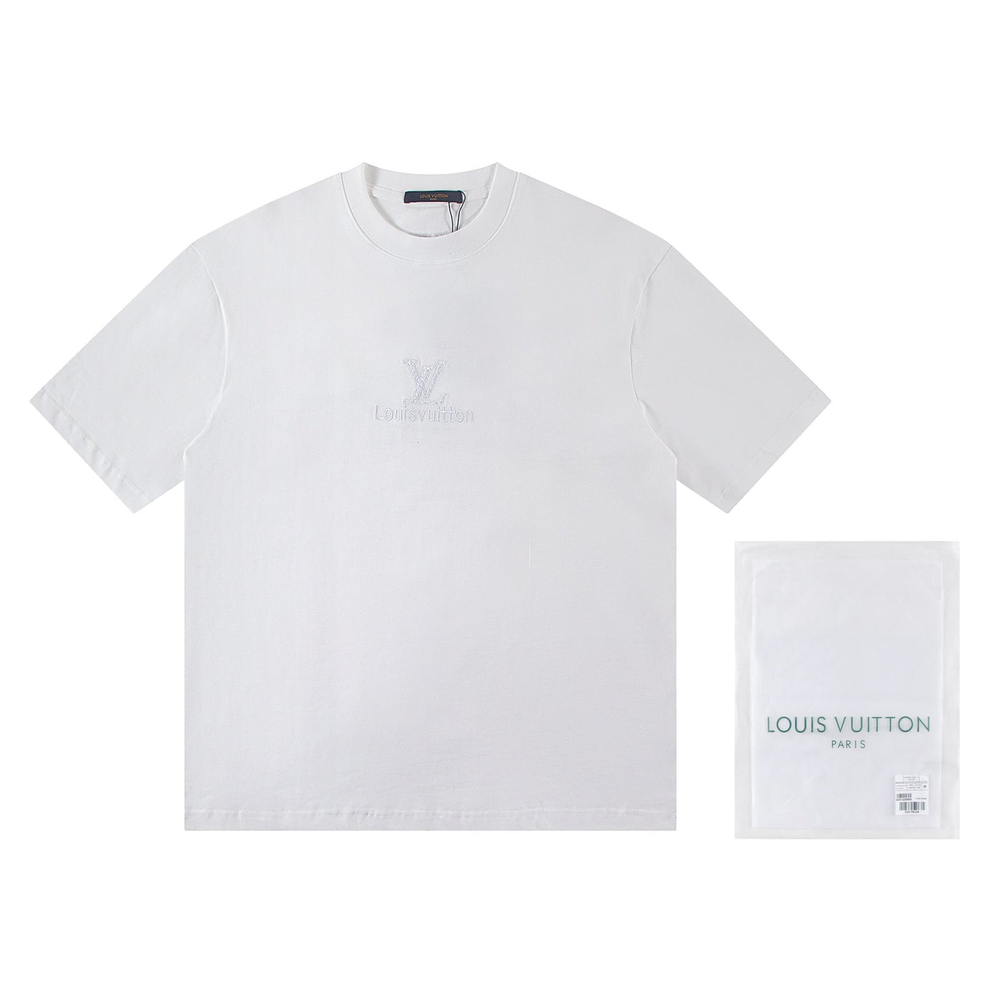 260113 New high-quality matching-color patch embroidery T-shirt