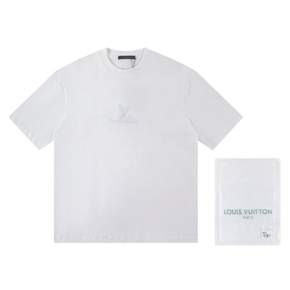 260113 New high-quality matching-color patch embroidery T-shirt