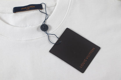 260113 New high-quality matching-color patch embroidery T-shirt