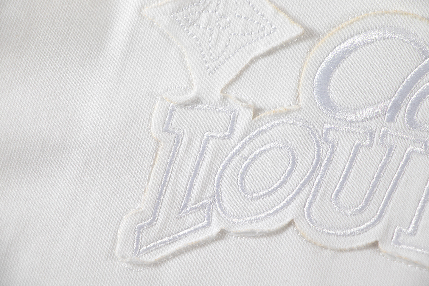 260113 New high-quality matching-color patch embroidery T-shirt