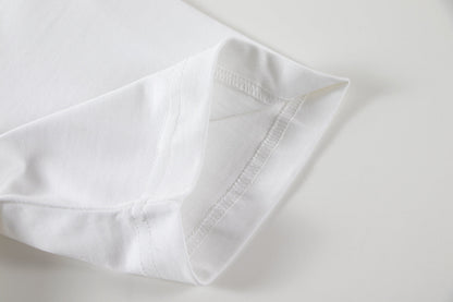 260113 New high-quality matching-color patch embroidery T-shirt