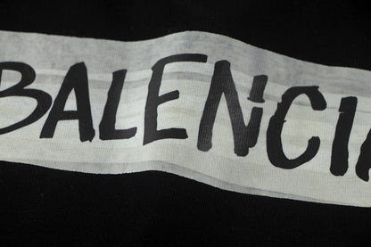 260113 New high-quality classic tape distressed letter T-shirt