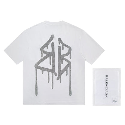 260113 New high-quality classic beaded T-shirt