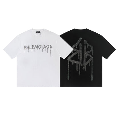 260113 New high-quality classic beaded T-shirt