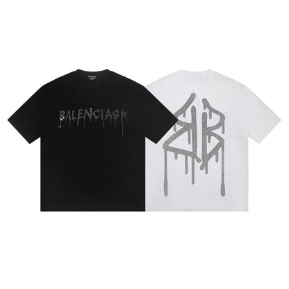 260113 New high-quality classic beaded T-shirt