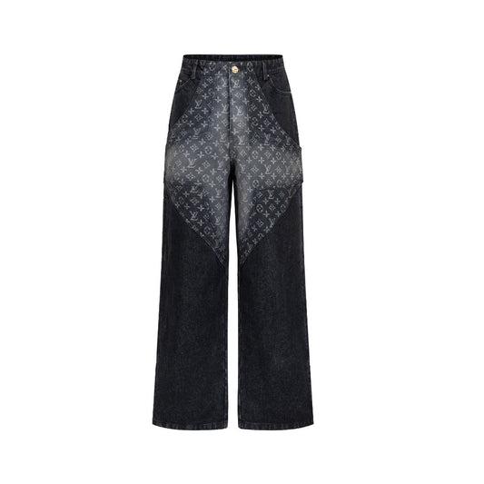 260113 New high-quality Hobbit gradient denim trousers