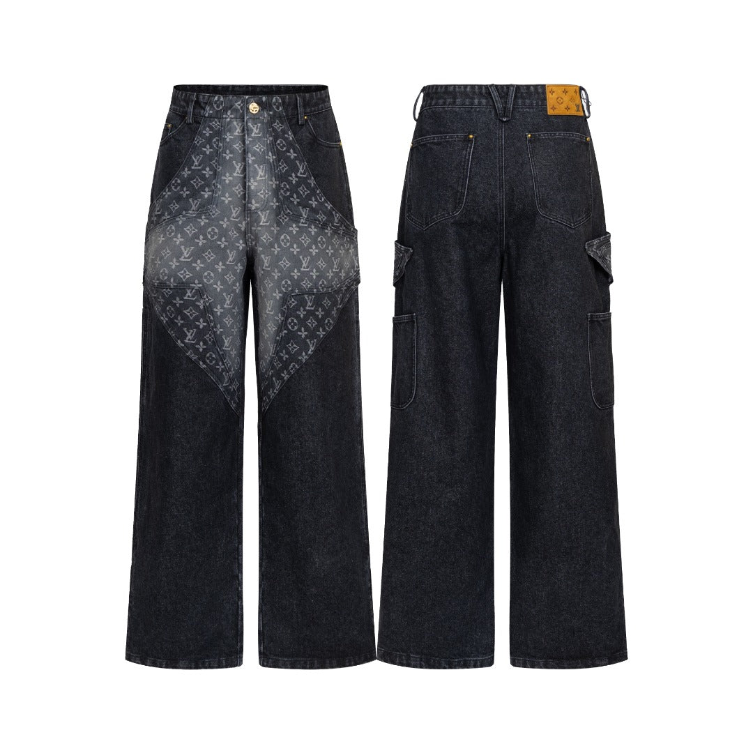 260113 New high-quality Hobbit gradient denim trousers