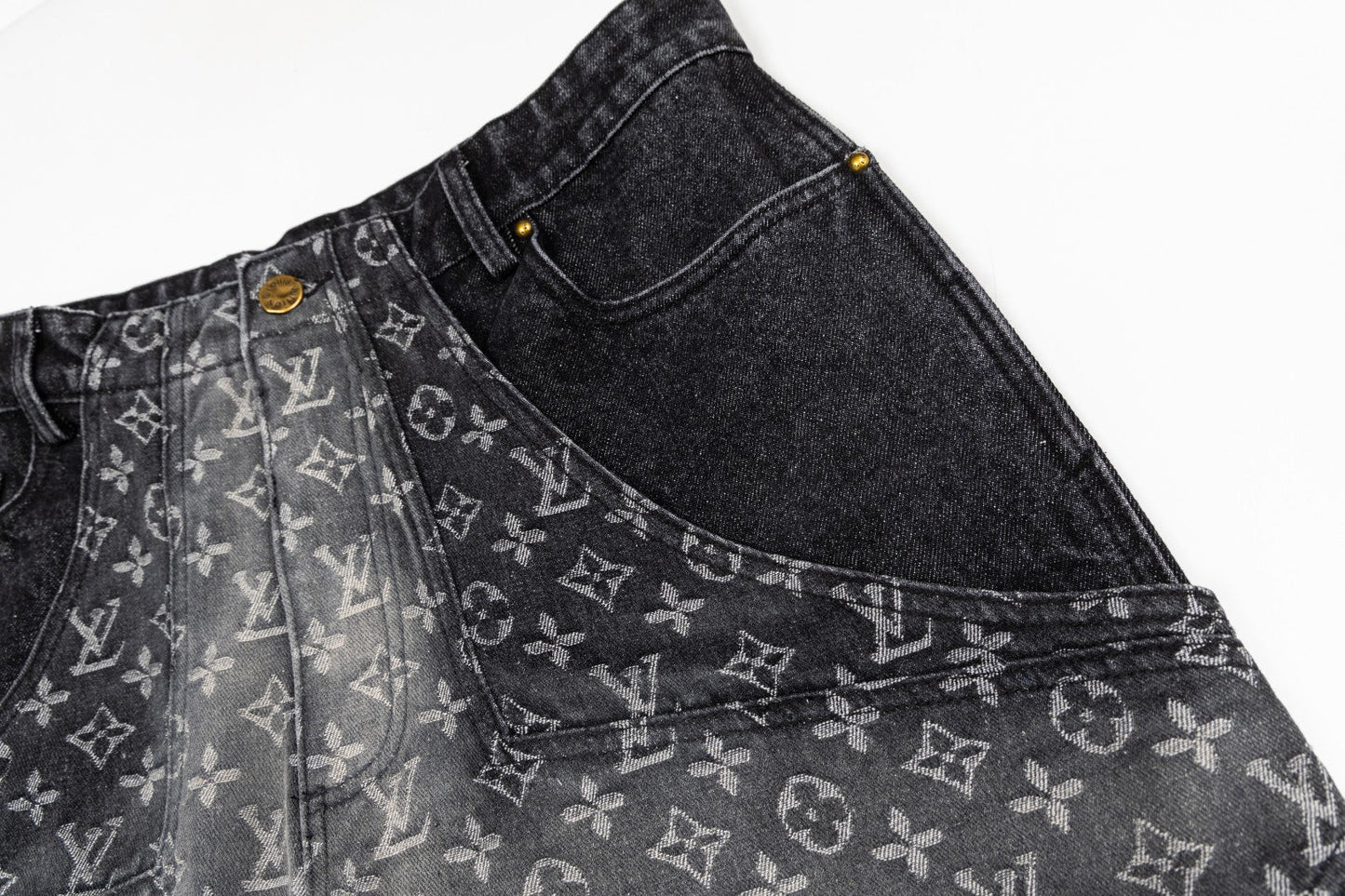 260113 New high-quality Hobbit gradient denim trousers