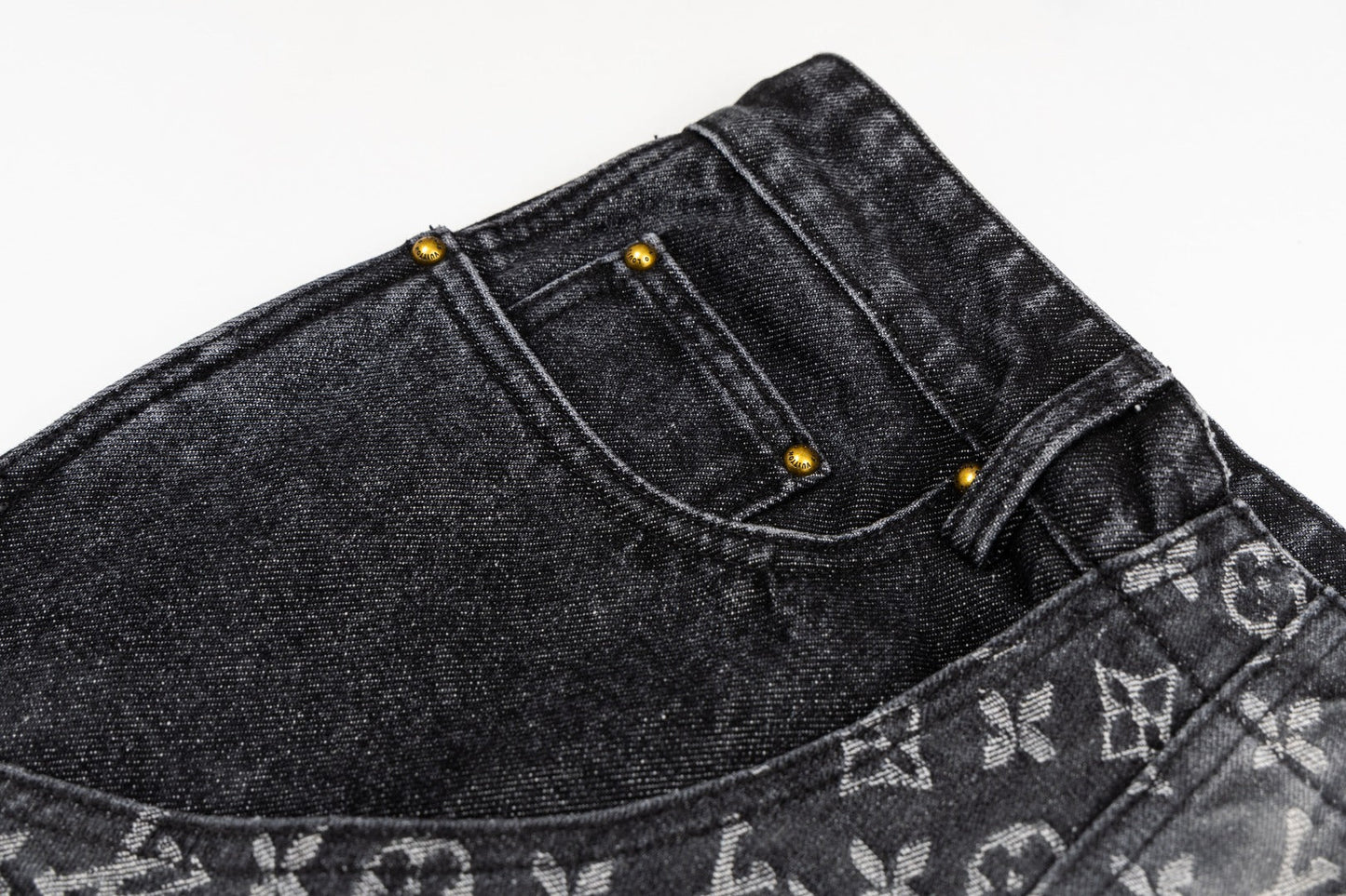 260113 New high-quality Hobbit gradient denim trousers