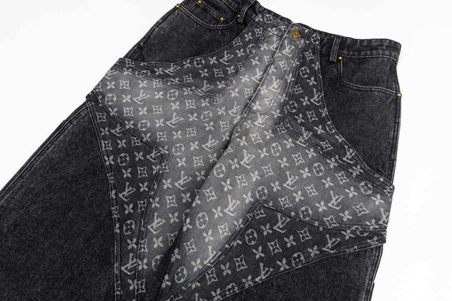 260113 New high-quality Hobbit gradient denim trousers