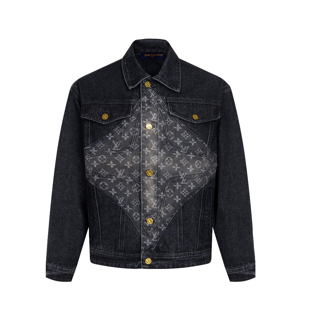 260113 New high-quality Hobbit gradient denim jacket