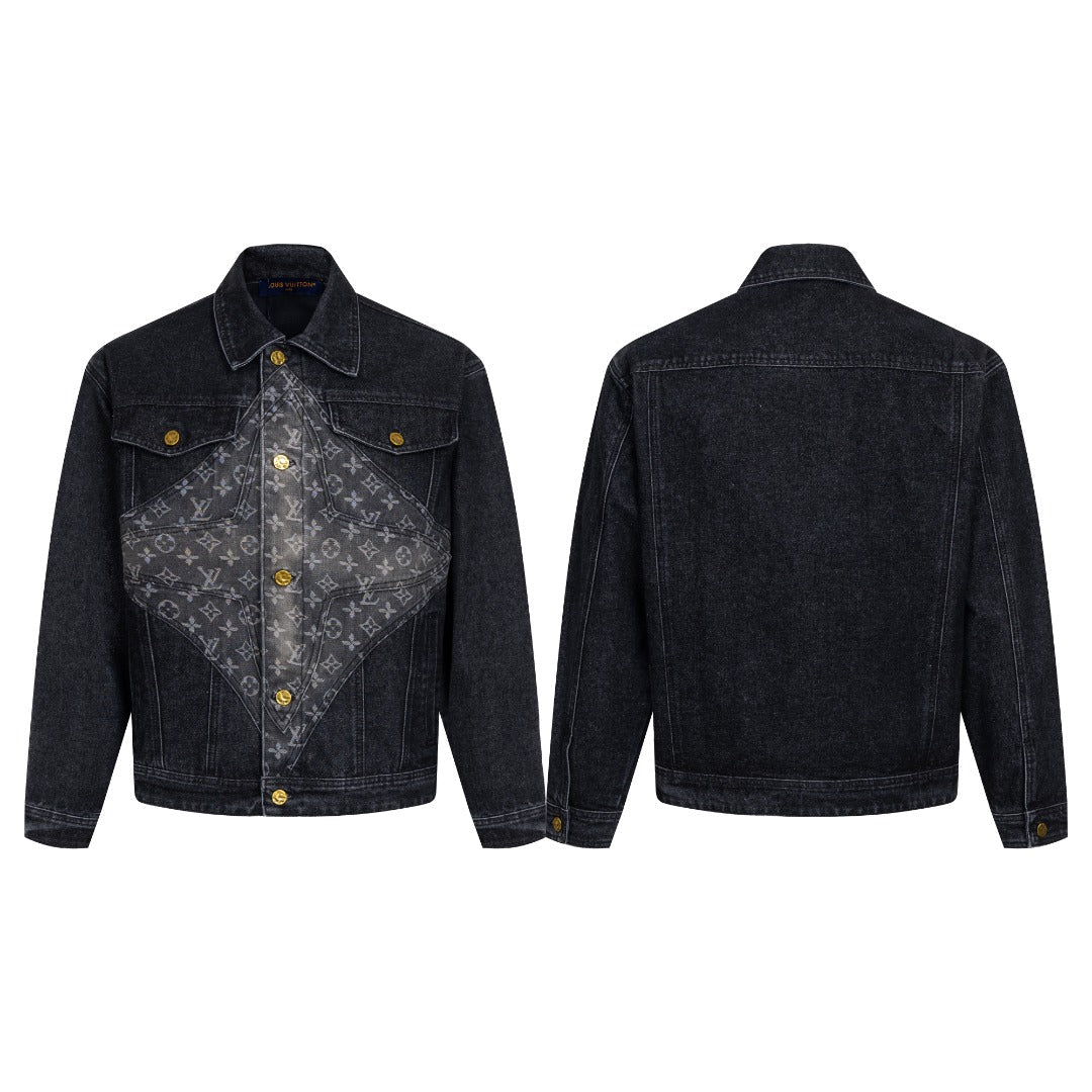 260113 New high-quality Hobbit gradient denim jacket