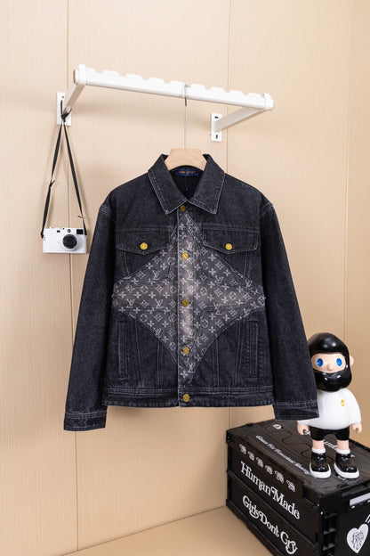 260113 New high-quality Hobbit gradient denim jacket
