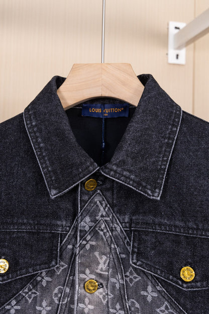 260113 New high-quality Hobbit gradient denim jacket
