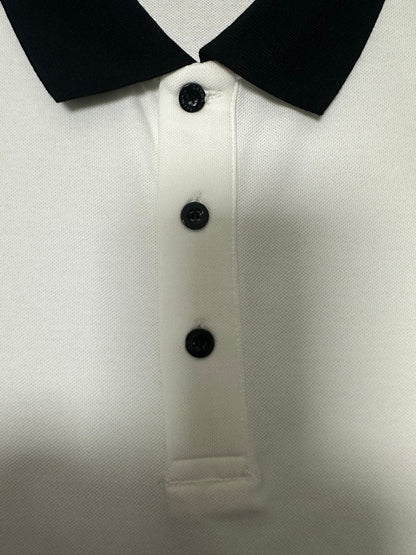 260113 New high-quality classic logo woven tape patchwork polo