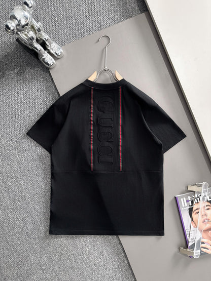 260113 New high-quality classic front-piece matching-color logo T-shirt