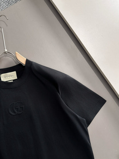 260113 New high-quality classic front-piece matching-color logo T-shirt