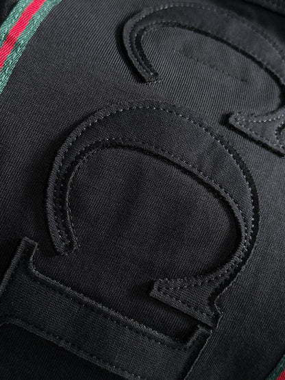 260113 New high-quality classic front-piece matching-color logo T-shirt